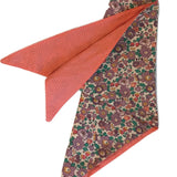 Reversible floral headscarf for cancer patients